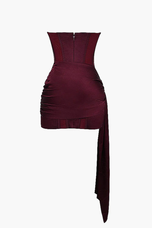 Strapless Corset Mini Dress
