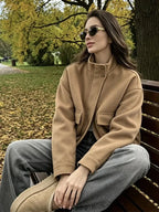 Stand Collar Utility Jacket