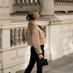 Cropped Double-Breasted Trench Jacket