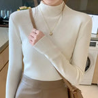 Ribbed Mock Neck Pullover
