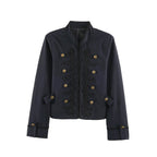 Military Braid Zip Jacket