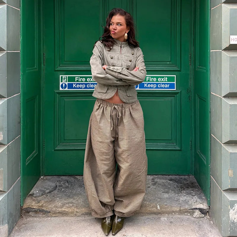 Vintage Military Cropped Jacket