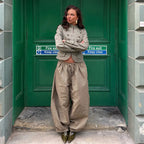 Vintage Military Cropped Jacket