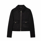 Cropped Utility Zip Jacket