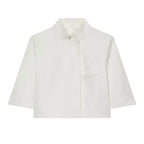 Cropped Stand Collar Jacket