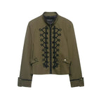 Military Braid Zip Jacket