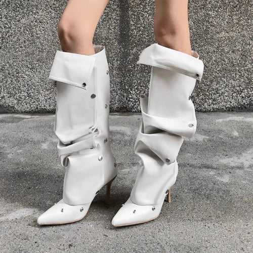 Slouchy Pointed Toe Boots