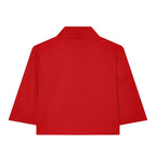 Cropped Stand Collar Jacket