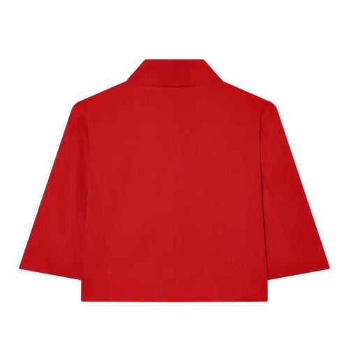 Cropped Stand Collar Jacket