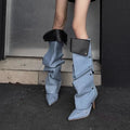 Slouchy Pointed Toe Boots