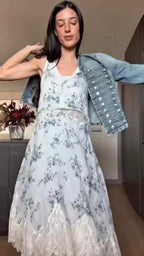 Frayed Hem Denim Jacket