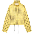 Polka Dot Cropped Zip Jacket