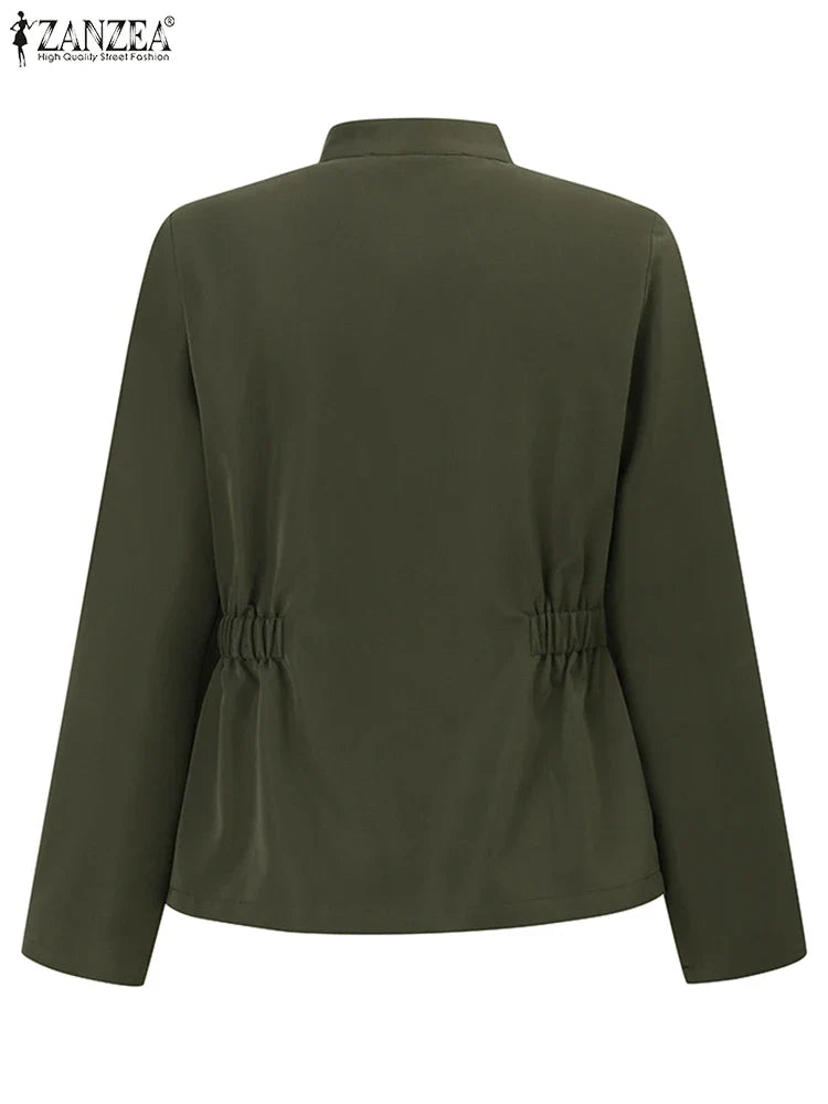 Stand Collar Utility Jacket