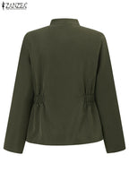 Stand Collar Utility Jacket