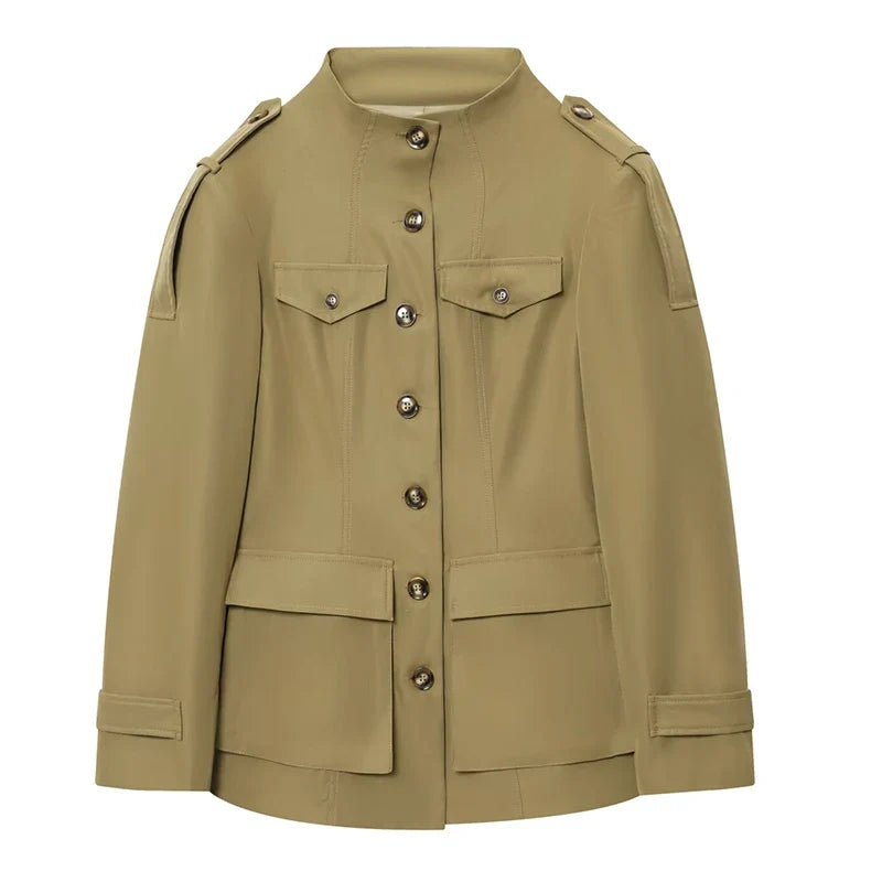 Structured Utility Pocket Jacket