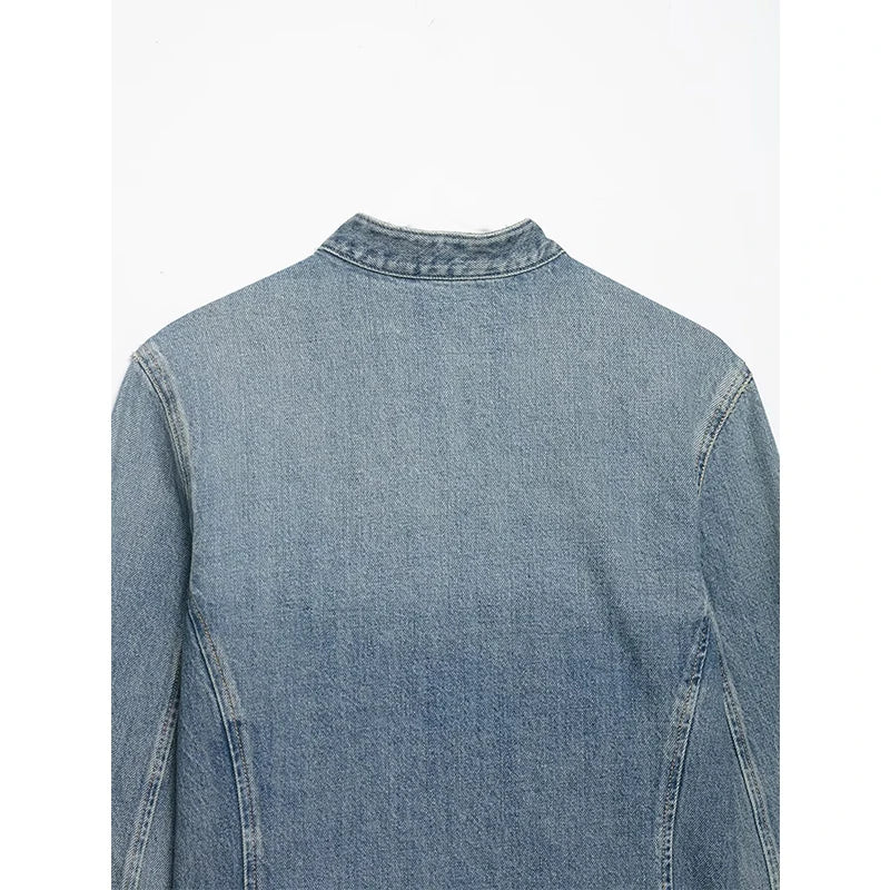Frayed Hem Denim Jacket