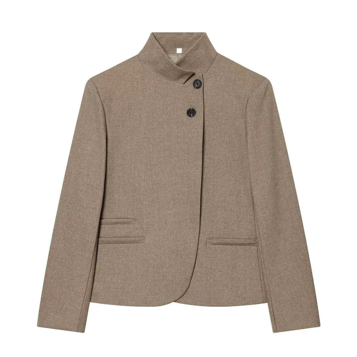 Stand Collar Tailored Blazer