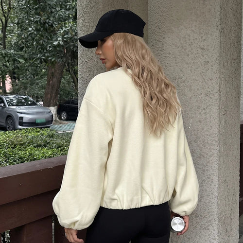 Cropped Zip Bomber Jacket