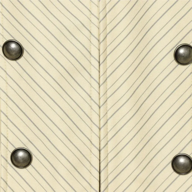 Chevron Stripe Stand Collar Jacket