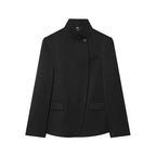 Stand Collar Relaxed Fit Blazer