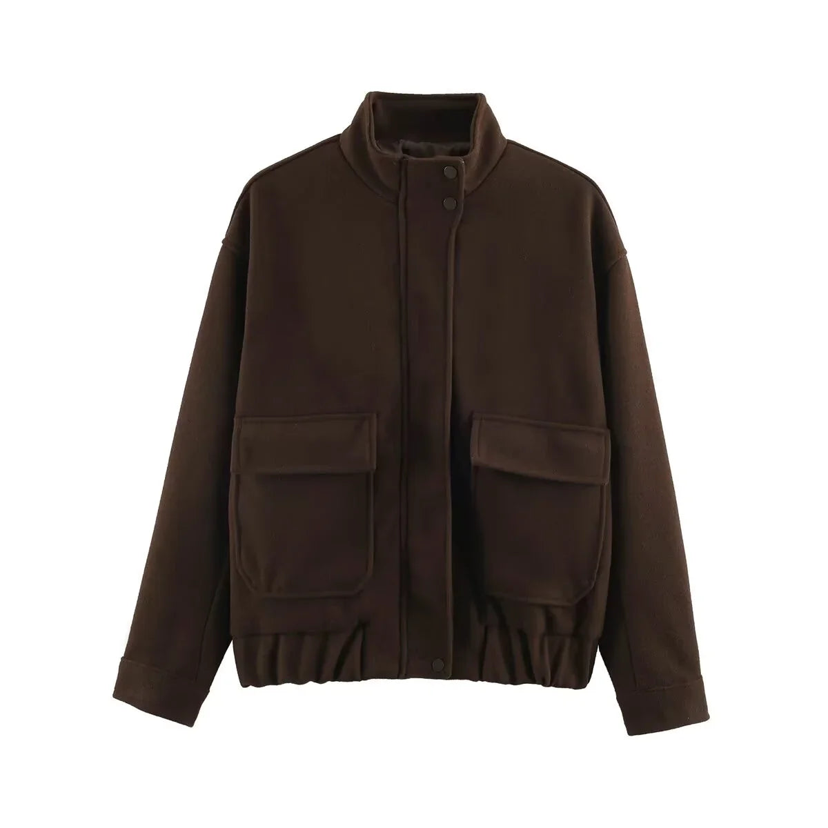 Stand Collar Utility Jacket