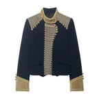 Gold Braid Trim Military Jacket