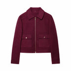 Cropped Utility Zip Jacket