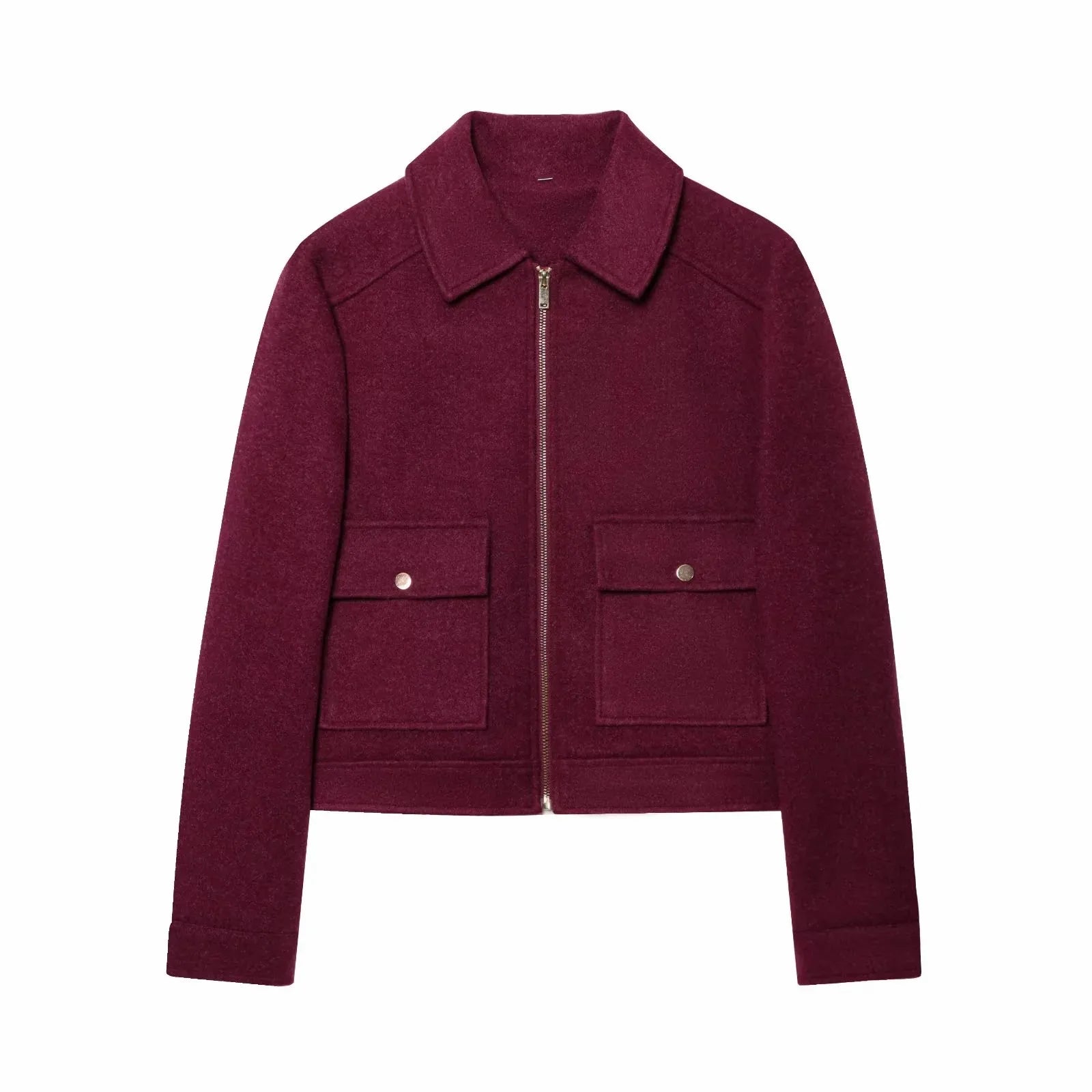 Cropped Utility Zip Jacket