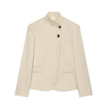 Stand Collar Tailored Blazer