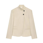 Stand Collar Tailored Blazer