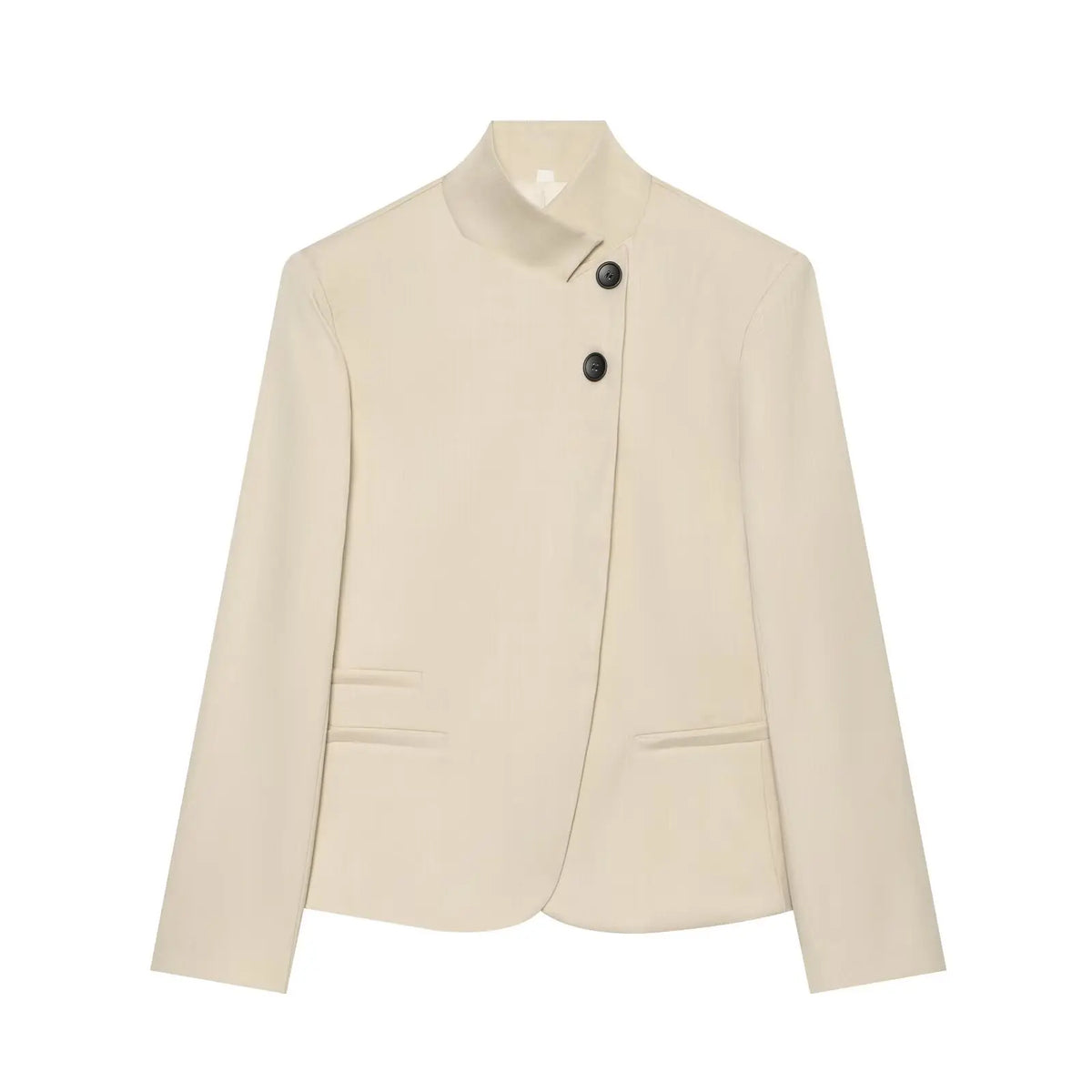 Stand Collar Tailored Blazer