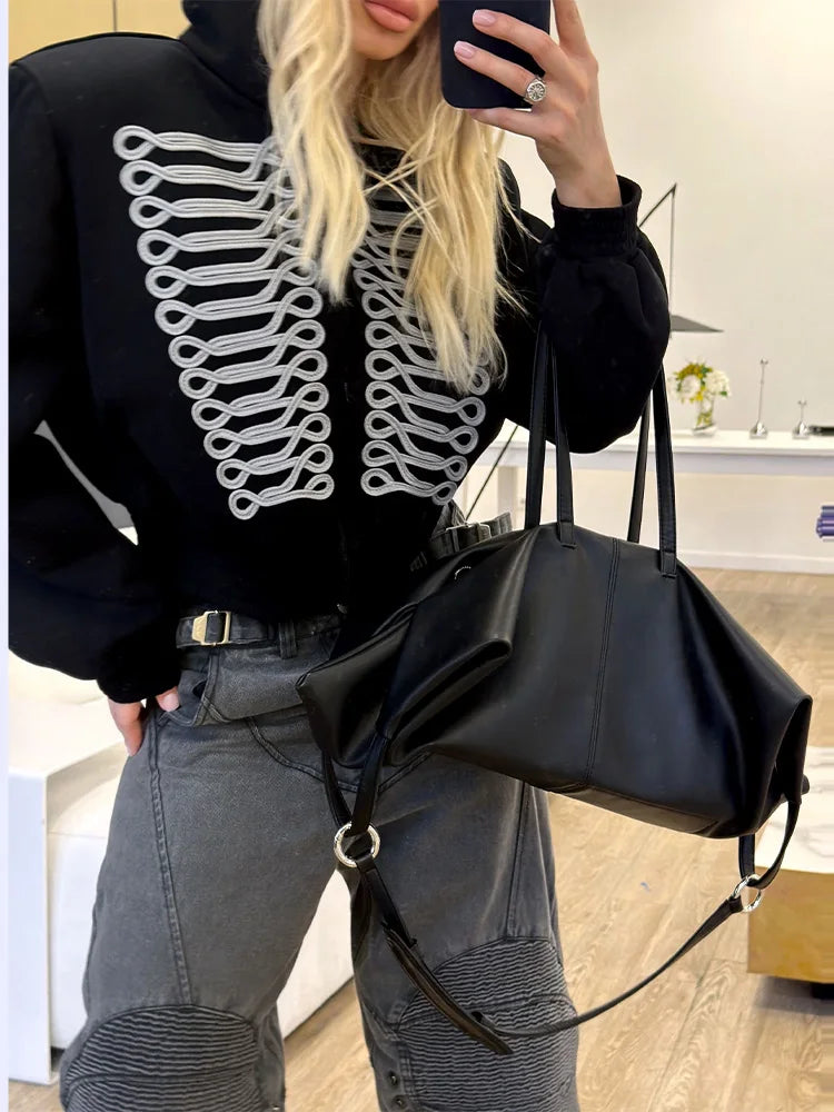 Cropped Hooded Zip Jacket