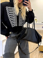 Cropped Hooded Zip Jacket