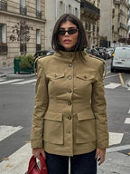 Structured Utility Pocket Jacket
