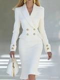 Double-Breasted Blazer Dress