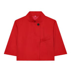 Cropped Stand Collar Jacket