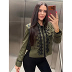 Military Braid Zip Jacket