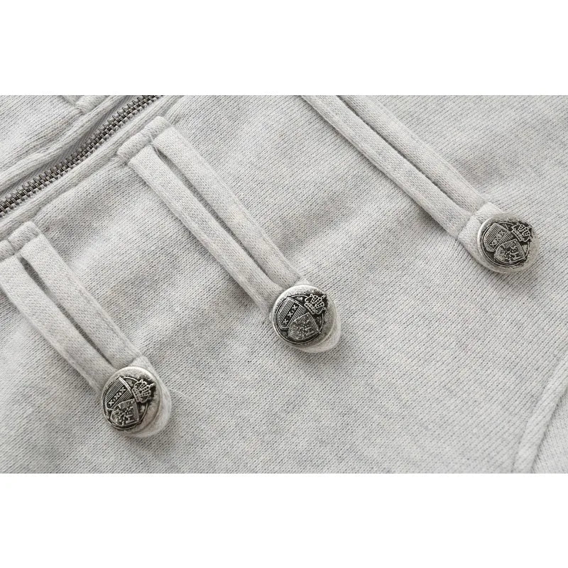 Cropped Military Zip Jacket