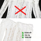 Off-The-Shoulder Lace Mini Dress