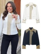 Gold Braid Trim Military Jacket