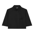 Cropped Stand Collar Jacket