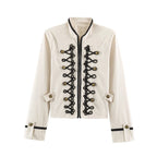 Military Braid Zip Jacket