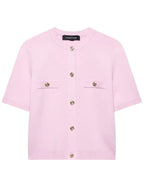 Short Sleeve Button Cardigan