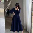 Sweetheart Puff Sleeve Midi Dress