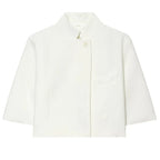 Cropped Stand Collar Jacket