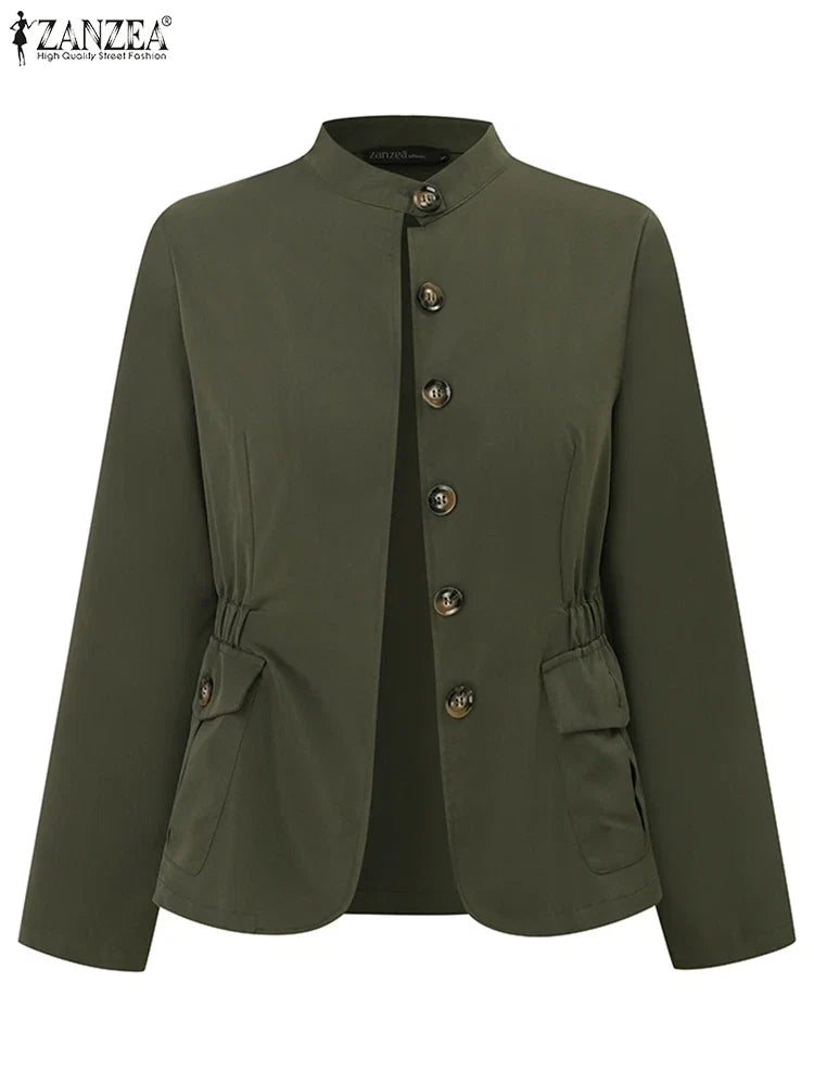 Stand Collar Utility Jacket