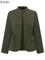 Stand Collar Utility Jacket