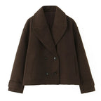 Double-Breasted Cropped Jacket