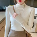 Ribbed Mock Neck Pullover