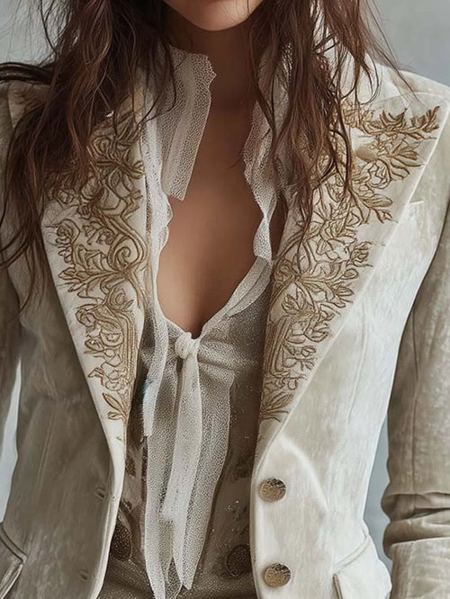 Ornate Embroidered Blazer